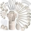 11-teiliges Silikon Küchenutensilien Set mit Utensilienhalter – BPA-frei, hitzebeständig & spülmaschinenfest in modernem Design